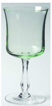 Rainbow Lime Green Wine Goblet
