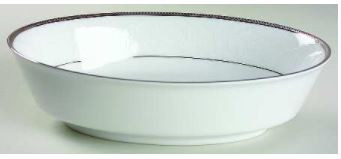 Regina Platinum Oval Vegetable or Serving Bowl