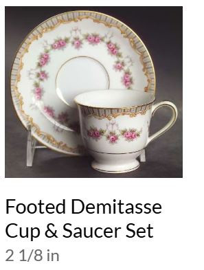 Ridgewood Demitase Cup and Saucer