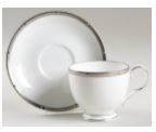 Rochelle Platinum Cup and Saucer