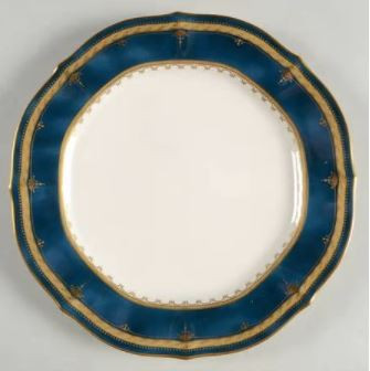 Solemn Sapphire Round Salad Plate