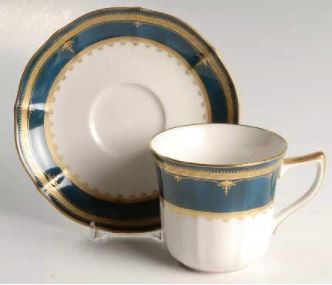 Solemn Sapphire Cup and Saucer