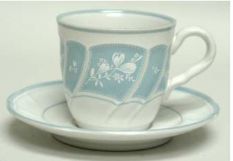 Victory Blue Cup and Saucer