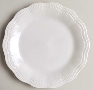 Allura White Round Salad Plate