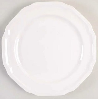 Antique White Round Salad Plate