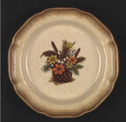 Autumn Song Round Salad Plate