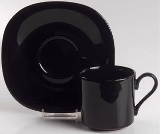 Basic Black Cup and Saucer