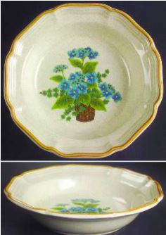 Bells Of Blue Rim Soup or Pasta Bowl