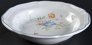 Blue Bouquet Rim Soup or Pasta Bowl