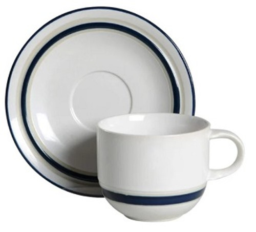 Blue Glow Mikasa Cup And Saucer
