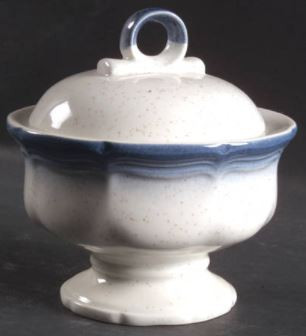 Country Club Blue Sugar and Lid