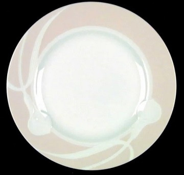 Classic Flair Peach Round Salad Plate