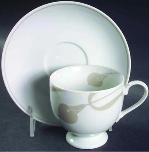 Classic Flair Beige Mikasa Cup And Saucer