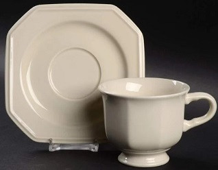 Continental Ivory Cup and Saucer