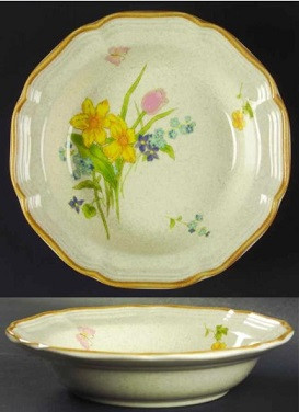 Early Spring Rim Soup or Pasta Bowl