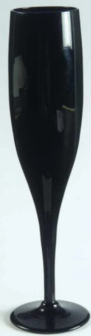 Elegant Midnight Black Mikasa Flute Champagne