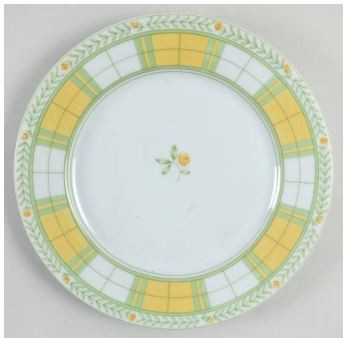 English Rose Round Salad Plate