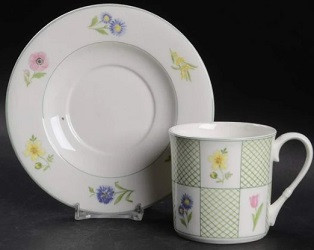 Floral Gallery Cup and Saucer