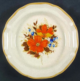 Flowerfest Round Salad Plate