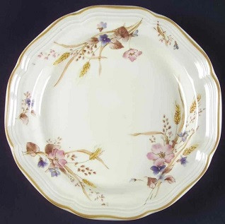 Golden Sky Round Salad Plate