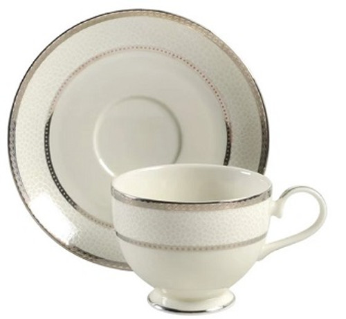 Imperial Flair Platinum Cup And Saucer