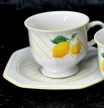 Lemons Cup and Saucer