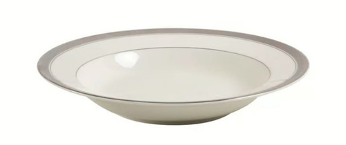 Palatial Platinum Rim Soup or Pasta Bowl