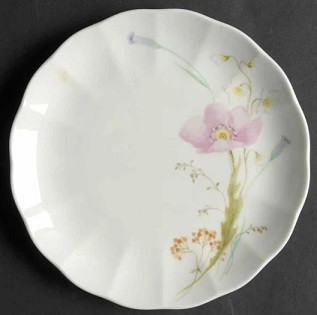 Pastel Bouquet Bread and Butter Plate