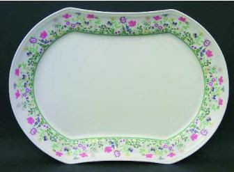 Petit Point Medium Oval Platter