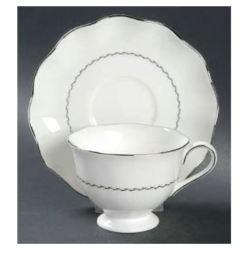 Platinum Ring Cup and Saucer