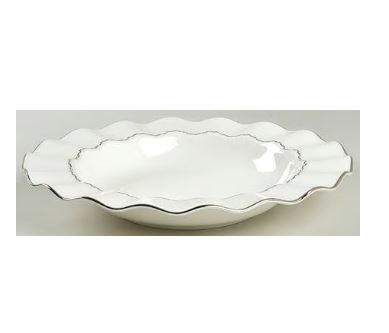 Platinum Ring Rim Soup or Pasta Bowl