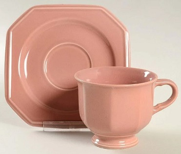 Rose Gray Cup and Saucer
