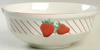 Strawberries Round Vegetable or Serving Bowl