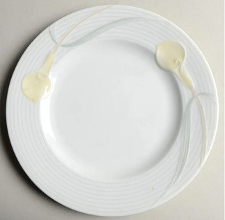 Serenade Yellow Round Salad Plate