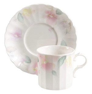 Silk Blossoms Cup and Saucer