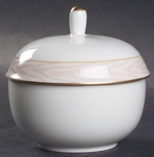 Silk Moire Sugar and Lid