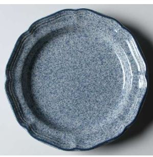 Stoneworks Blue Round Salad Plate