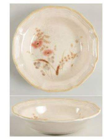 Strawflowers Rim Soup or Pasta Bowl