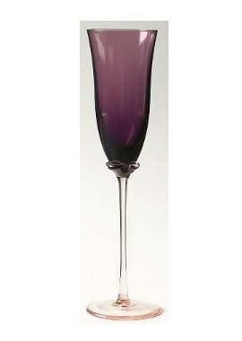 Tulip Amethyst Fluted Champagne
