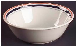 Blue Line Round Soup Cereal Bowl