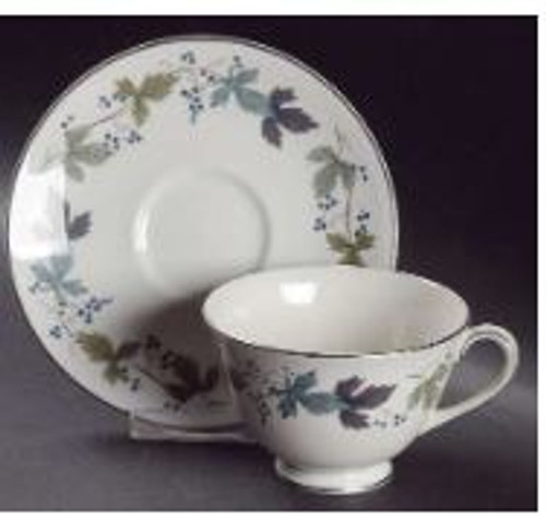 Burgundy Royal Doulton Cup And