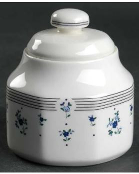 Calico Blue Sugar and Lid