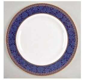 English Brocade Dinner Plate