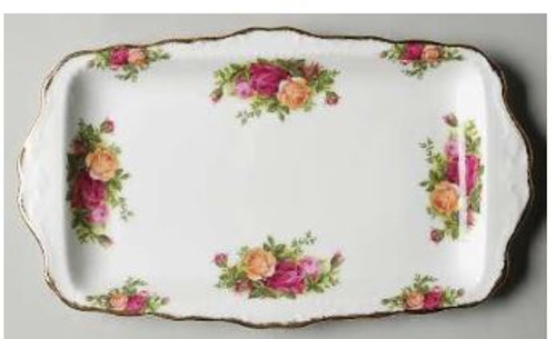 Old Country Roses Sandwich Tray Royal Albert