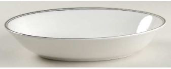 Oxford Platinum Oval Vegetable or Serving Bowl