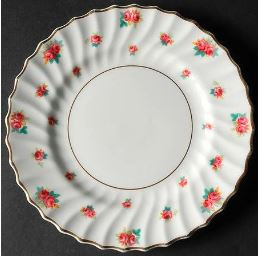 Rosebud Round Salad Plate
