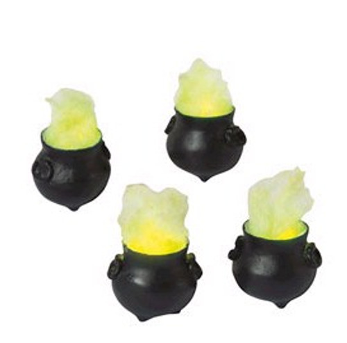 Lit Cauldrons Halloween Ret