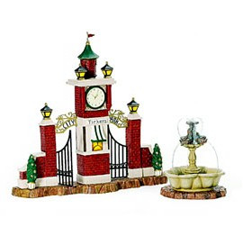 Dickens Village - City Park Way Set Of 2