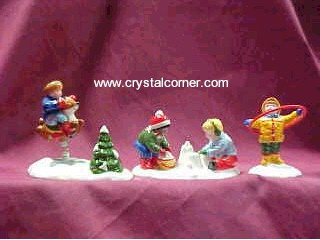 Original Snow Village - Frosty Playtime Set Of 3