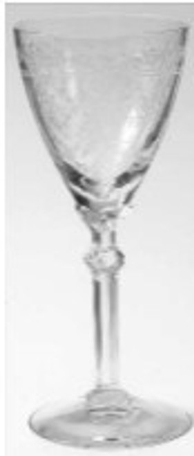 June Clear Fostoria Wine Goblet
